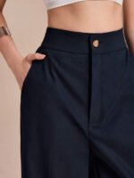 ⁦بنطلون نسائي كاجوال واسع الساق⁩ - الصورة ⁦5⁩