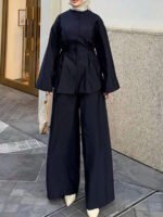 ⁦سيت نسائية مكونة من قطعتين جاكيت وبنطلون⁩ - الصورة ⁦5⁩