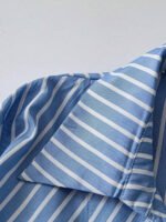 ⁦بلوزة نسائية مخططة بأكمام طويلة⁩ - الصورة ⁦6⁩