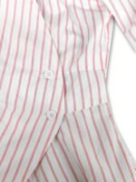 ⁦بلوزة نسائية مخططة بأكمام طويلة⁩ - الصورة ⁦12⁩