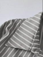 ⁦بلوزة نسائية مخططة بأكمام طويلة⁩ - الصورة ⁦18⁩