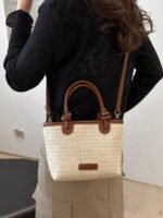 ⁦حقيبة قش أنيقة⁩ - الصورة ⁦5⁩