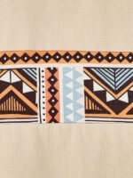 ⁦تيشرت رجالي بطباعة هندسية عصرية⁩ - الصورة ⁦4⁩