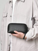 ⁦محفظة يد سوداء متعددة الوظائف⁩ - الصورة ⁦6⁩