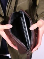 ⁦محفظة يد سوداء متعددة الوظائف⁩ - الصورة ⁦7⁩