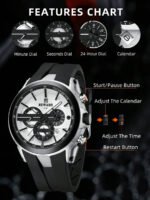 ⁦ساعة يد رجالية انيقة⁩ - الصورة ⁦7⁩