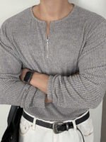 ⁦تي شيرت رجالي قطني سادة⁩ - الصورة ⁦9⁩