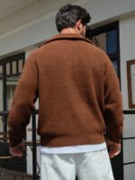 ⁦كنزة صوفية بياقة عالية⁩ - الصورة ⁦3⁩